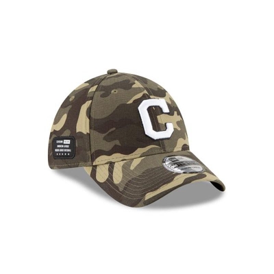 Cleveland Indians Gorra | New Era MLB Armed Forces Weekend 39thirty Stretch Fit Cap Mexico - Verdes